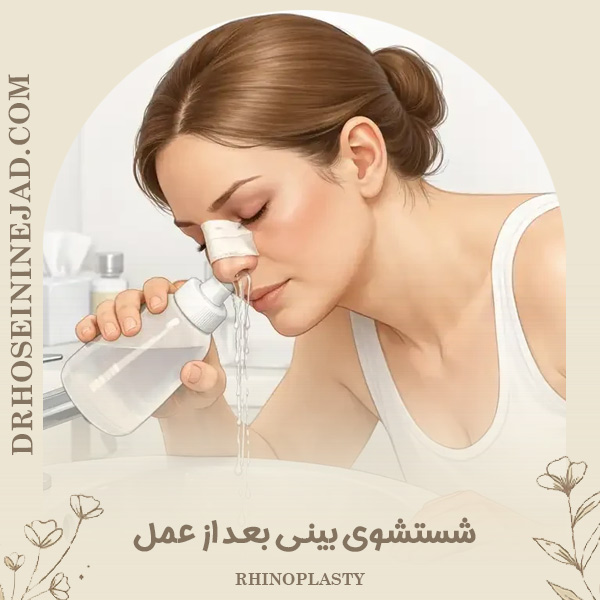 شستشوی بینی بعد از عمل - دکتر حسینی نژاد